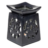 Duftlampe Lotus – schwarzer Speckstein