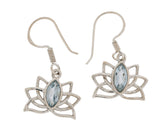 Lotus mit Topas Ohrringe – Seelenecho