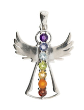 Engel mit Chakrasteinen 925 Sterling Silber – Seelenecho