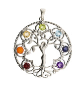 Elfenbaum mit Chakrasteinen 925 Sterling Silber – Seelenecho