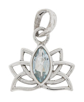 Lotus mit Topas Anhänger – Seelenecho