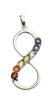 Lemniskate 7 Chakra Anhänger – Seelenecho