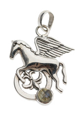 Pegasus Anhänger mit Labradorit – Seelenecho
