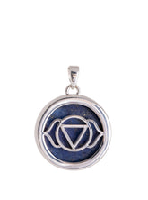 Stirn-Charkra Anhänger mit Lapislazuli und Kette – Seelenecho