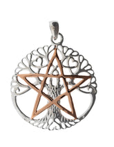 Yggdrasil mit Pentagramm Anhänger 925 Silber – Seelenecho