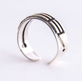 Atlantisring Silber (Damengröße) offen, 925 Sterling Silber – Seelenecho