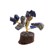 Kristallbäumchen Lapislazuli auf Holzbasis – Seelenecho