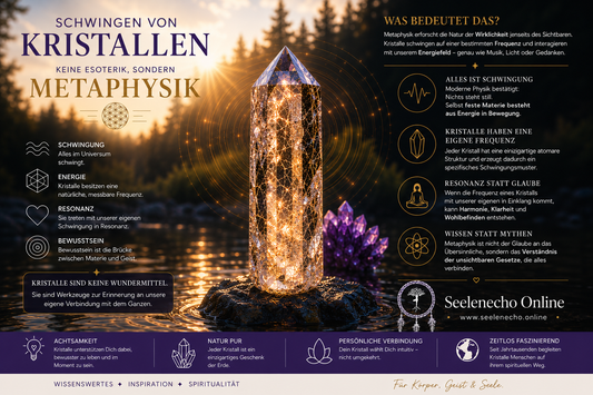 Schwingen von Kristallen – Zwischen Wissenschaft, Metaphysik und persönlicher Erfahrung
