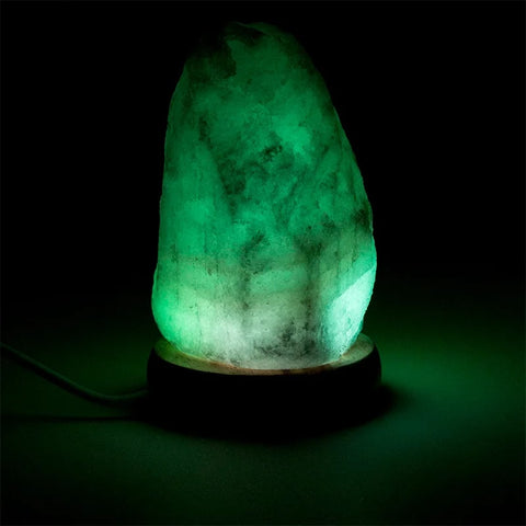 Mini Mood Salzlampe – weiß | USB LED | ca. 600 g  ca. 12cm