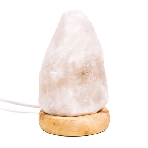 Mini Mood Salzlampe – weiß | USB LED | ca. 600 g  ca. 12cm
