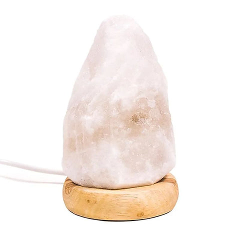 Mini Mood Salzlampe – weiß | USB LED | ca. 600 g  ca. 12cm