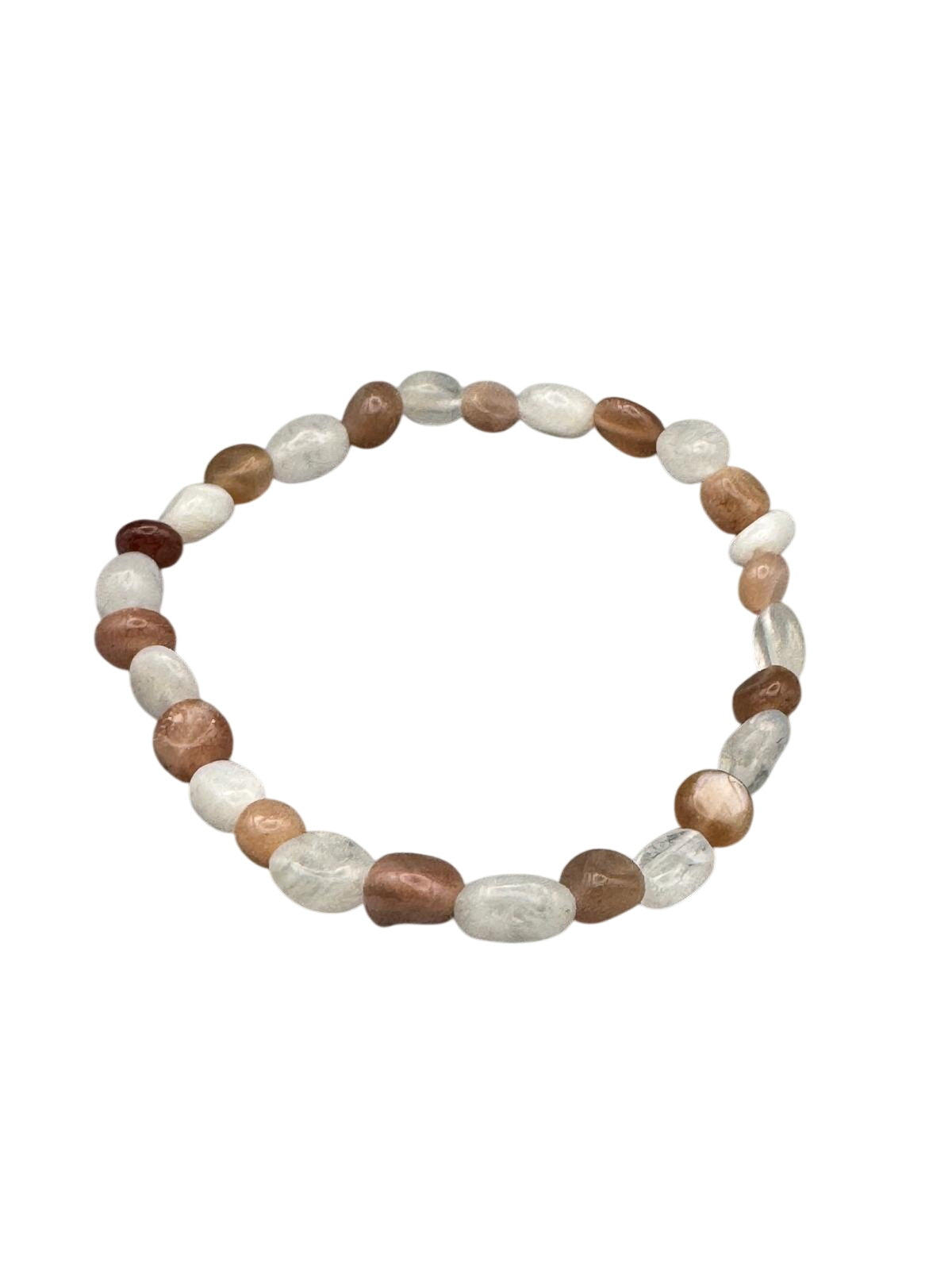 Mondstein bunt Armband Nugget
