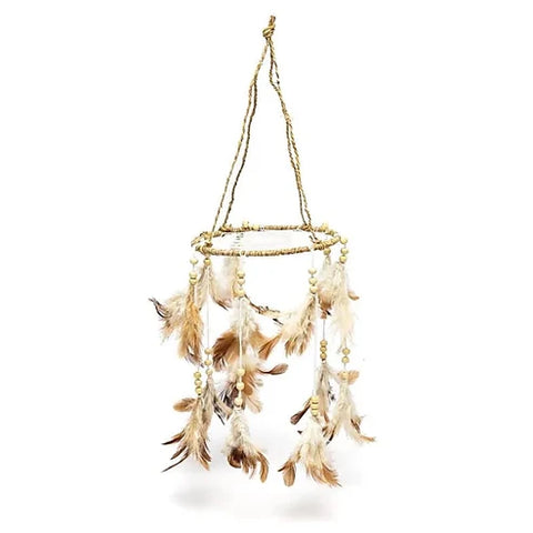 Traumfänger aus Hanf – handgefertigte Boho-Dekoration in Naturfarben