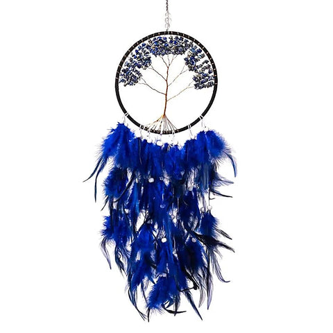 Traumfänger Lebensbaum mit Lapislazuli, groß
