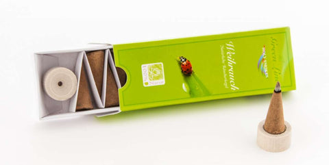 Weihrauch Räucherkegel - Green Line 16 g (10 Kegel)