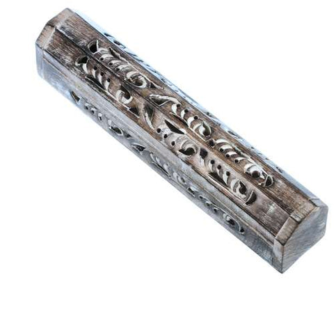 Blumenvilla - Holzhalter mit Vorratsbox