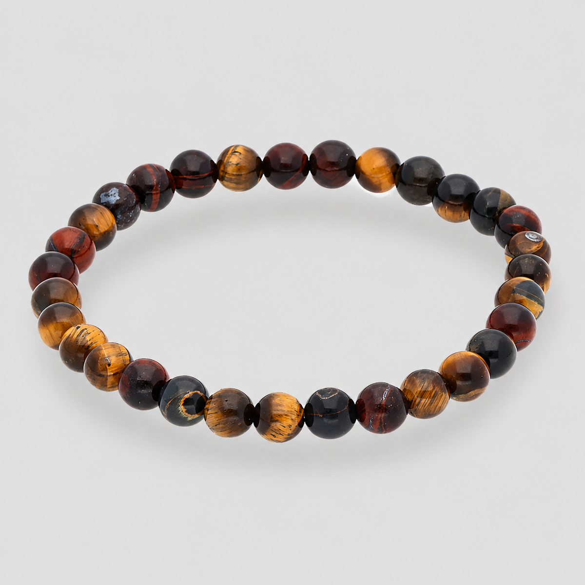 Tigerauge Mix Armband Kugel 6 mm – Balance, Schutz & innere Stärke | Bedeutung & Wirkung