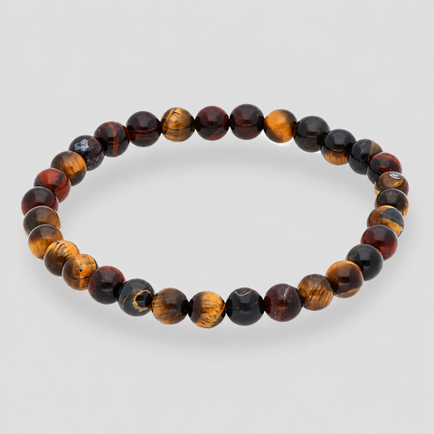 Tigerauge Mix Armband Kugel 6 mm – Balance, Schutz & innere Stärke | Bedeutung & Wirkung
