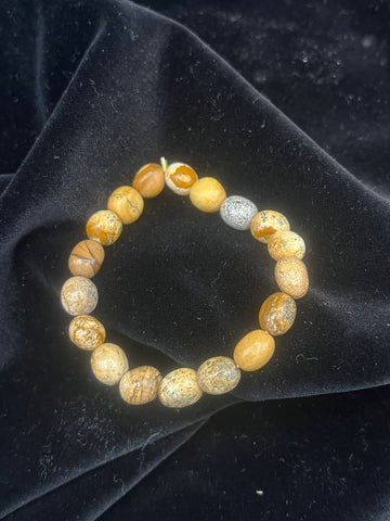 Landschaftsjaspis Armband – Erdung, innere Stärke und Naturverbundenheit