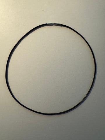 Baumwollband mit Edelstahl-Bajonettverschluss – ca. 45 cm, Ø 2 mm