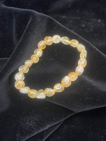 Citrin Armband (Natur-Nugget, poliert) – Lebensfreude, Fülle und innere Sonne