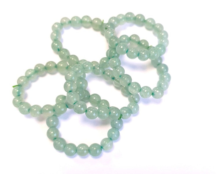 Steinring Aventurin – Kugel 4 mm, auf Gummizug