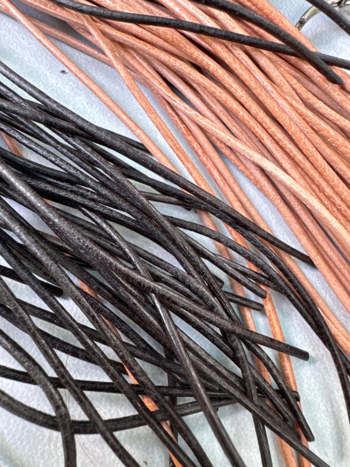 Lederband, rund, 2 mm, 1 m