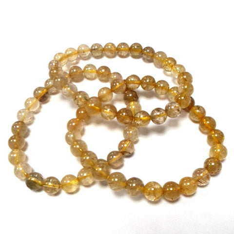 Rutilquarz-Armband – Kugeln 8–9 mm, A-Qualität