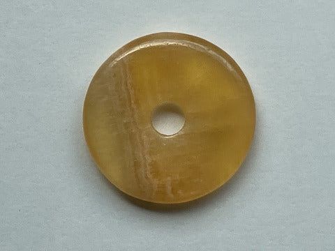 Orangencalcit Donut 40 mm – Lebensfreude &amp; neue Energie