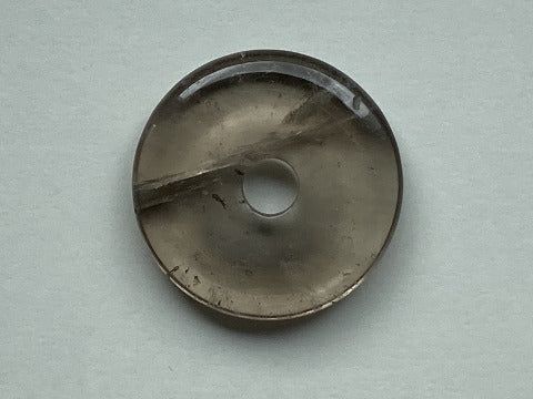 Rauchquarz Donut 40 mm – Erdung &amp; Schutz