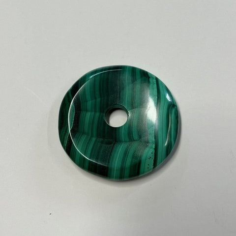 Malachit Donut 40 mm – Transformation &amp; Herzenskraft