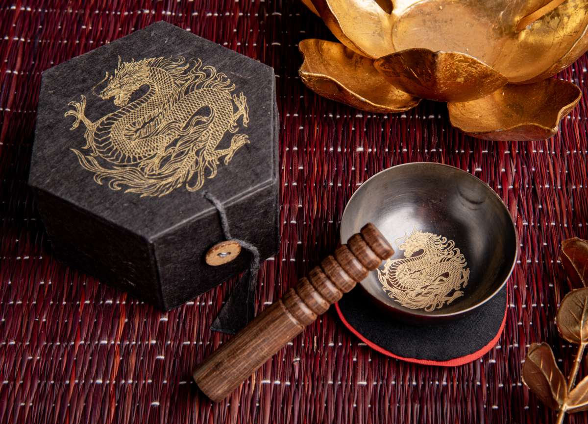 Klangschalenset „Drache“