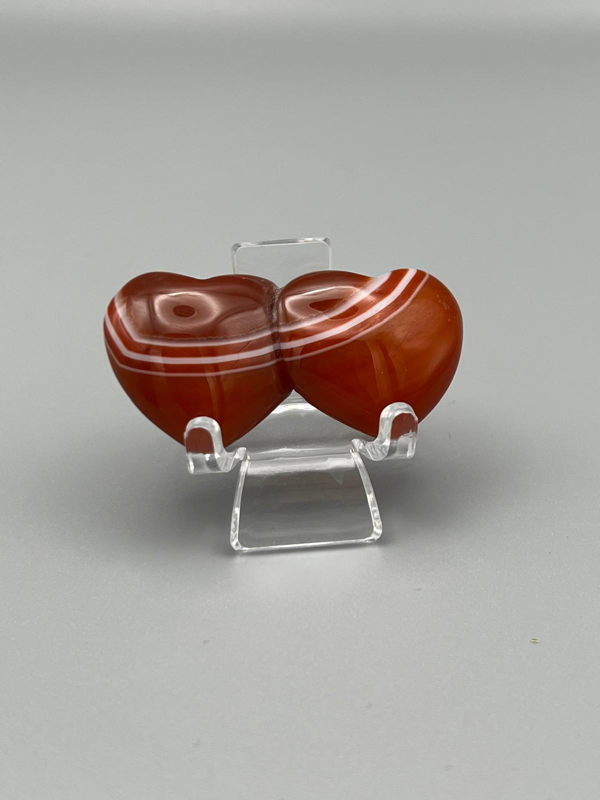 Achat Doppel-Herzen – Schutz und innere Harmonie