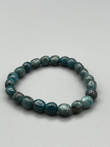 Apatit-Armband (Natur-Nugget, poliert) – Inspiration, Ausdruck und Seelenbewegung