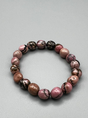 Rhodonit-Armband – Herzheilung und innere Stärke