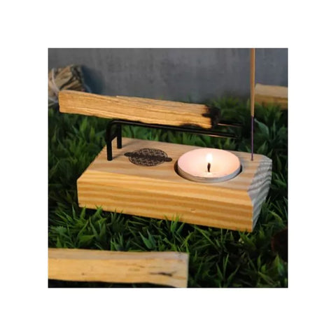 Räucherbrenner für Weißen Salbei & Palo Santo – sicher & vielseitig räuchern – Blume des Lebens