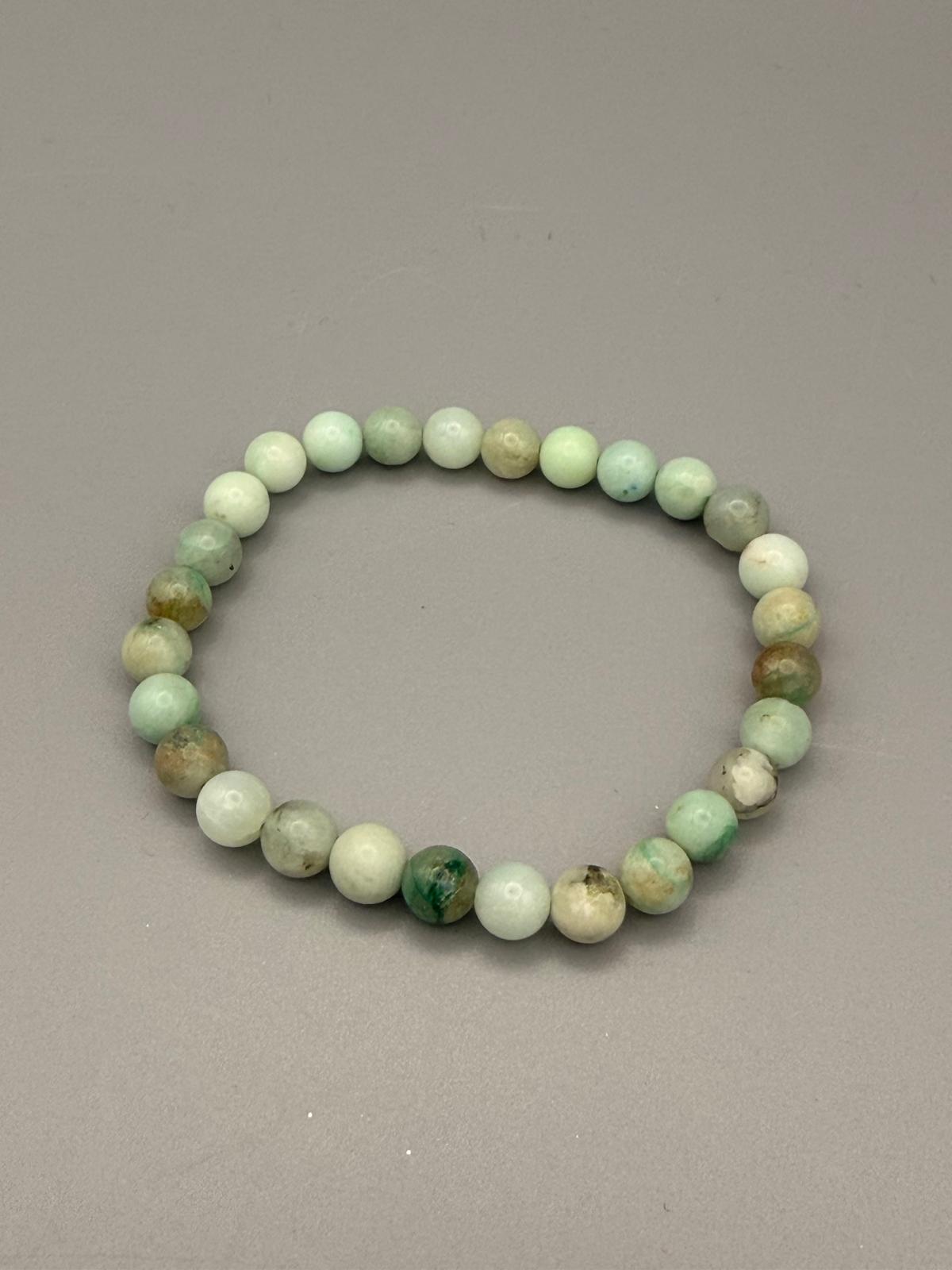 Chrysopras Armband 4 mm | ca. 19 cm | Natürlicher Edelstein