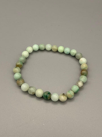 Chrysopras Armband 4 mm | ca. 19 cm | Natürlicher Edelstein