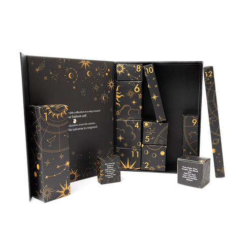 Die zwölf einzeln verpackten Geschenke des Esoteric Collection Sets
