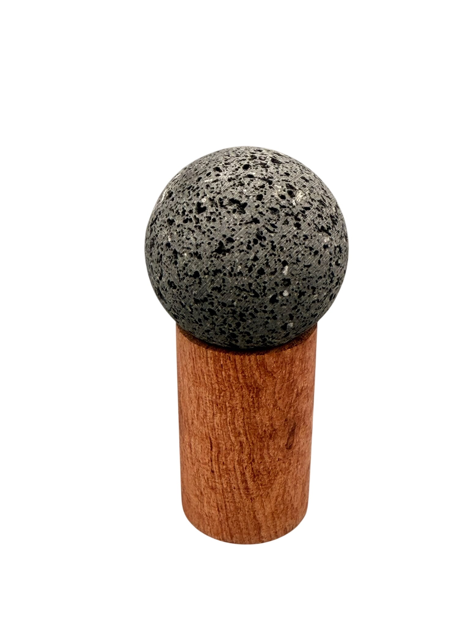 Lavastein-Duftdiffuser mit Holzsockel