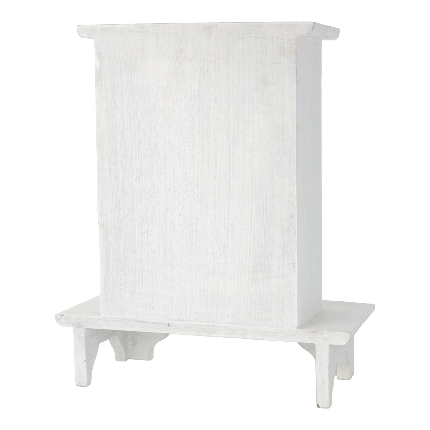 Altar auf Fuß Mangoholz Whitewash Detailansicht