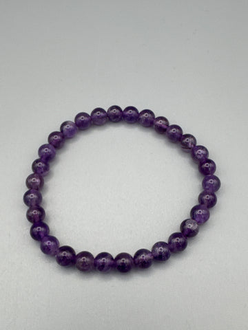 Amethyst Armband – 6 mm Kugeln | Klarheit, Schutz &amp; innere Ruhe