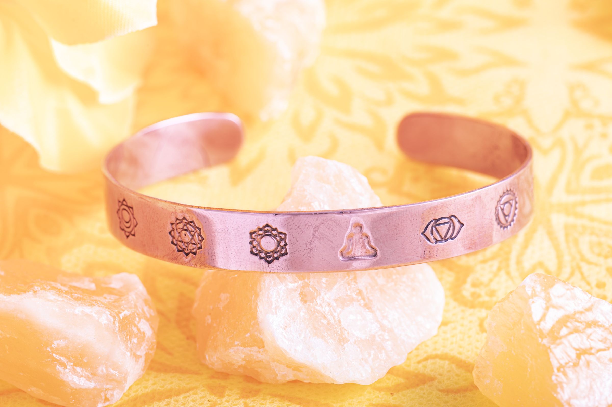 Chakra Kupferarmreif – Ansicht 2