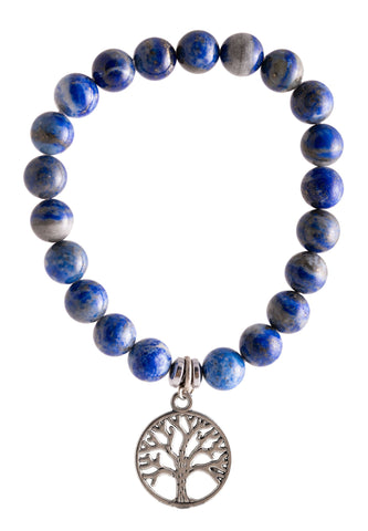 Sodalit Armband mit Yggdrasil Charm – Seelenecho