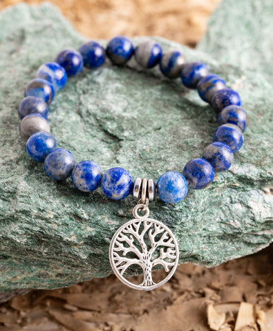 Sodalit Armband mit Yggdrasil Charm – Ansicht 2