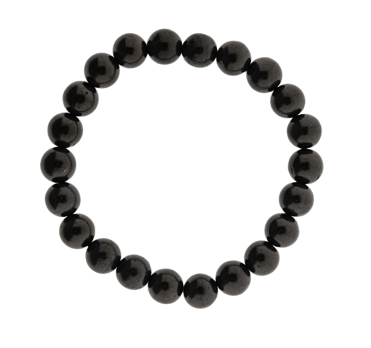 Schungit Armband große Perlen – Seelenecho