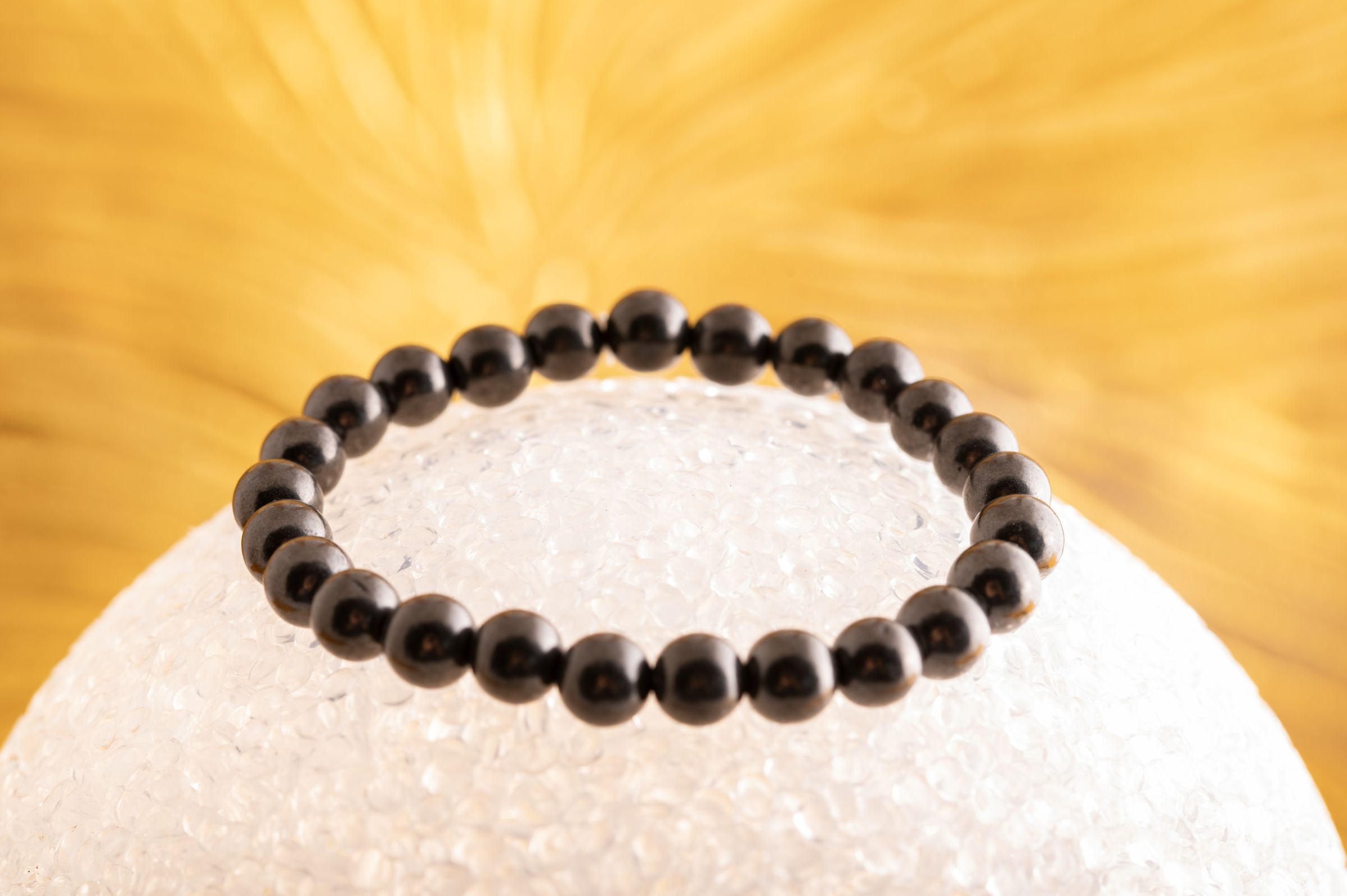 Schungit Armband kleine Perlen – Ansicht 2