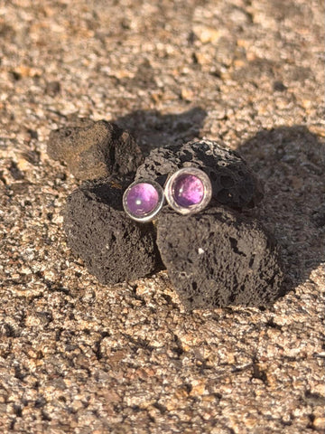 Amethyst Ohrstecker – 925er Sterlingsilber