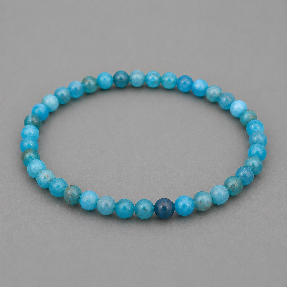 Apatit blau Armband 4 mm – Klarheit, Motivation & innere Ausrichtung