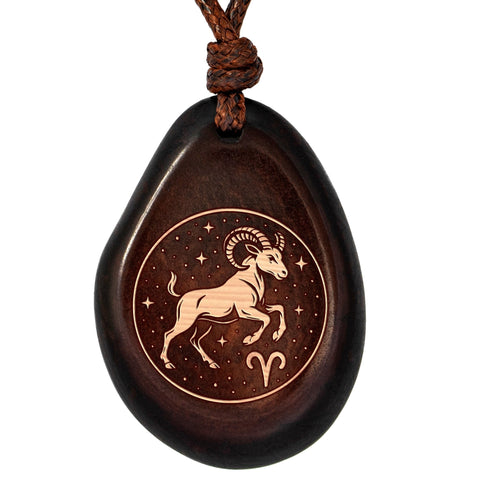 Sternzeichen-Amulett Schwarz Widder – Seelenecho (Platzhalterbild)